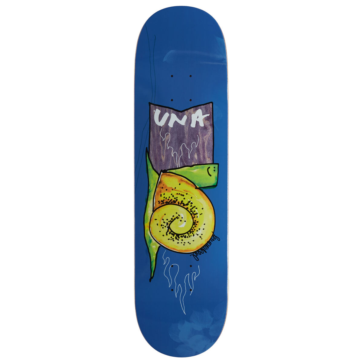 Krooked Una Flame Snail Skateboard Deck - 8.25