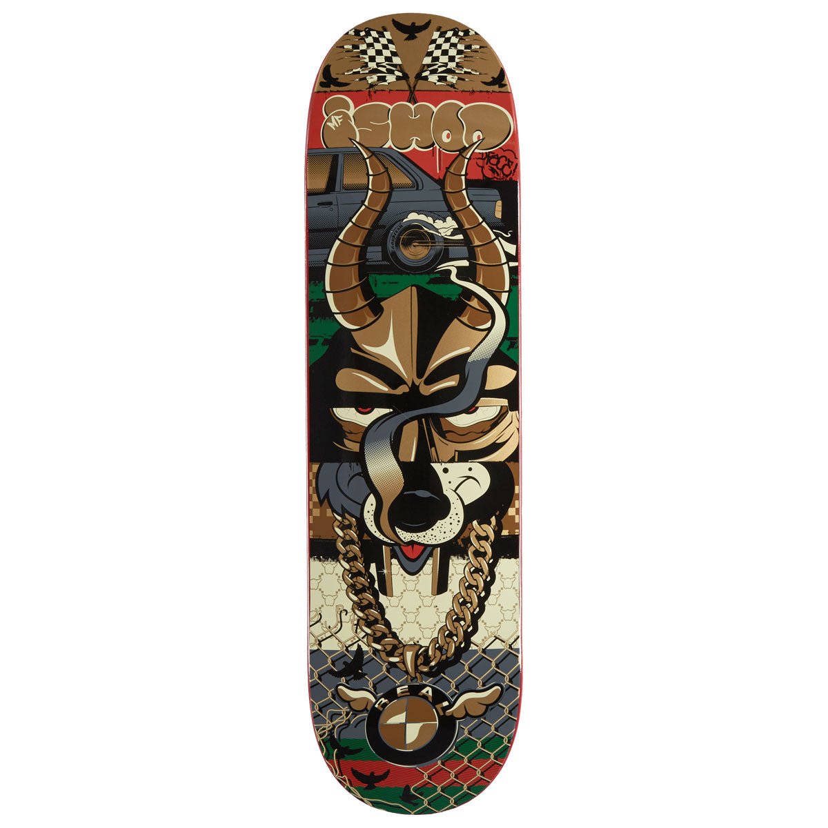 Real x D*Face Ishod Skateboard Deck - 8.25