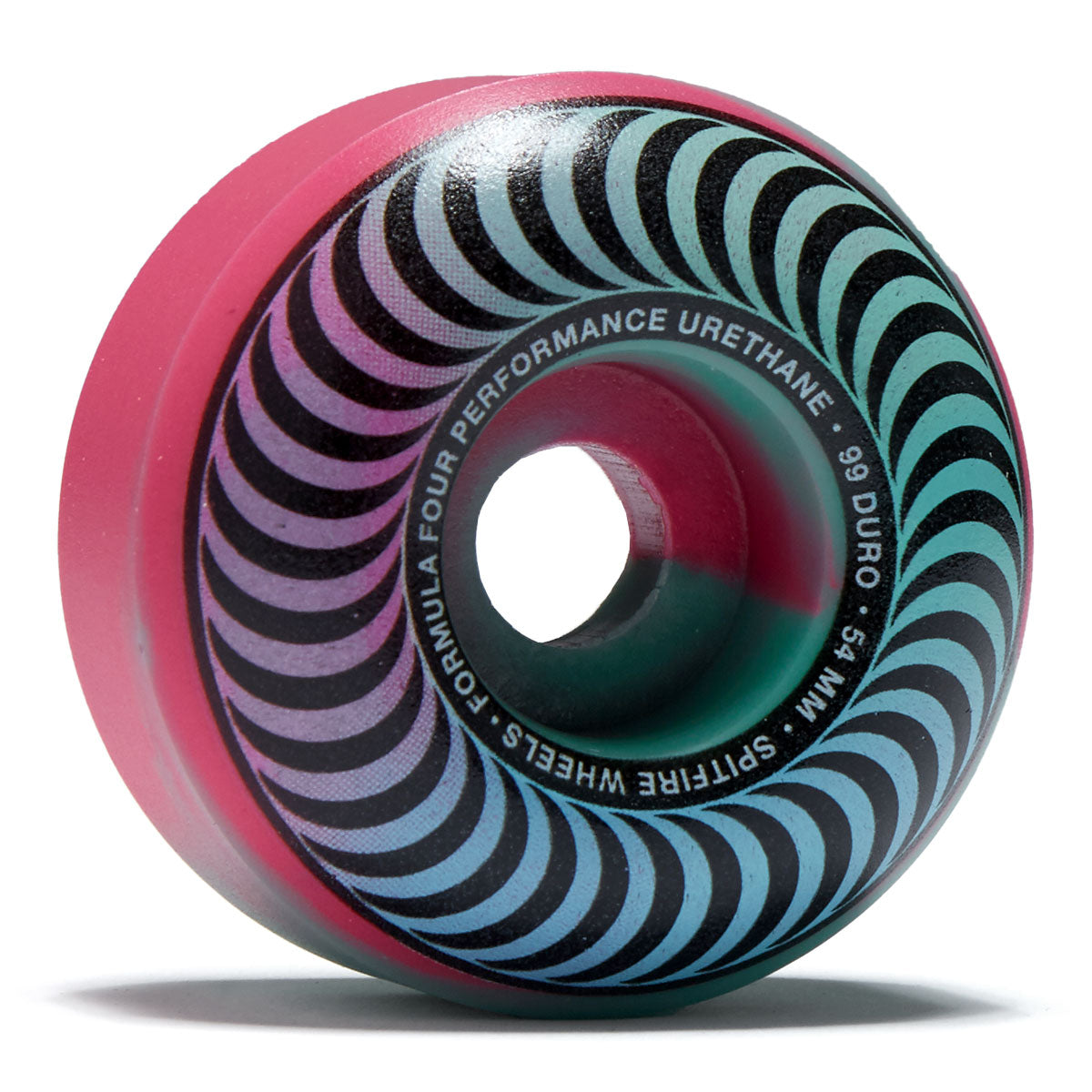 Spitfire F4 99d Classics Skateboard Wheels - Pink/Teal - 54mm image 1