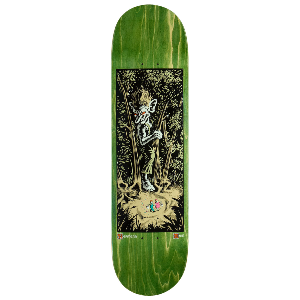 Real Hermann Fairy Tail Skateboard Deck - Green - 8.28