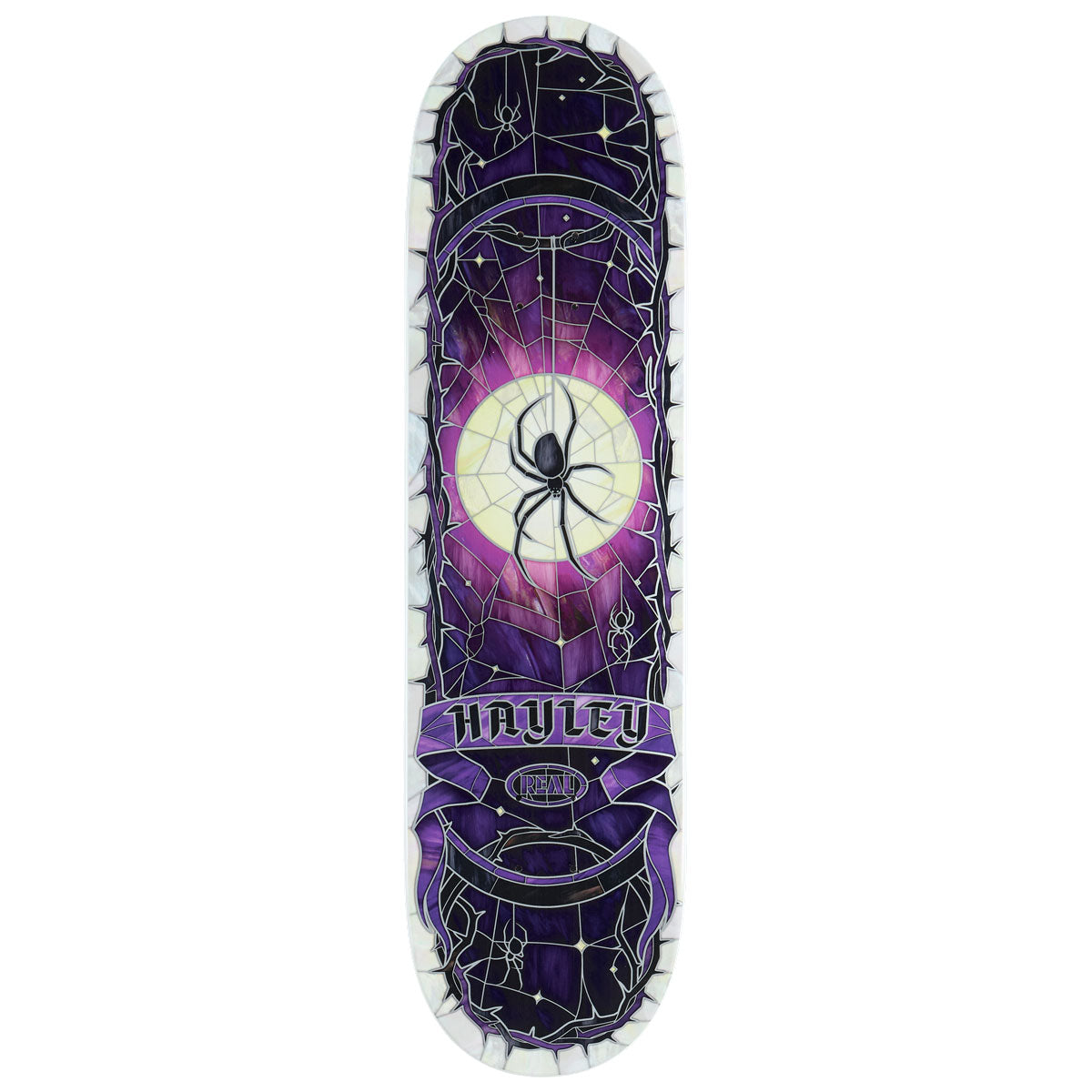 Real Hayley Cathedral Skateboard Deck - Purple - 8.38