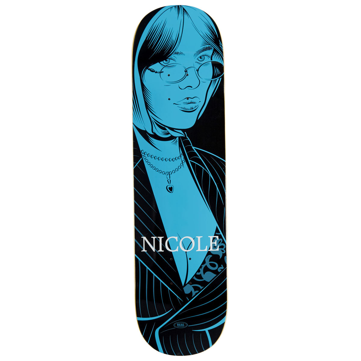 Real Nicole Crush TN Skateboard Deck - Blue - 8.25