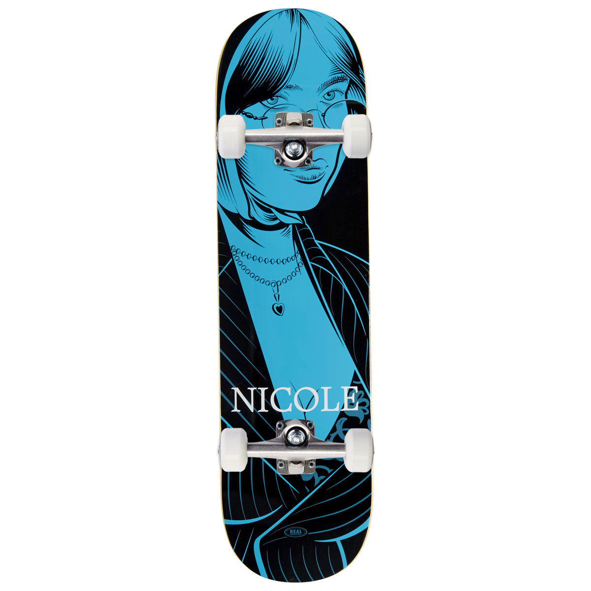 Real Nicole Crush TN Skateboard Complete - Blue - 8.25