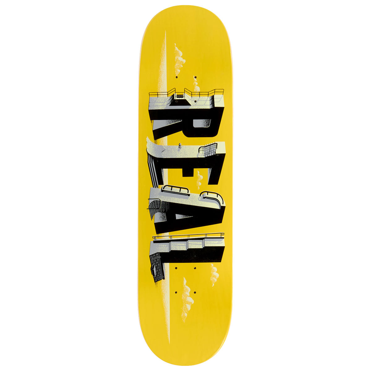 Real Spots Skateboard Deck - Yellow - 8.25