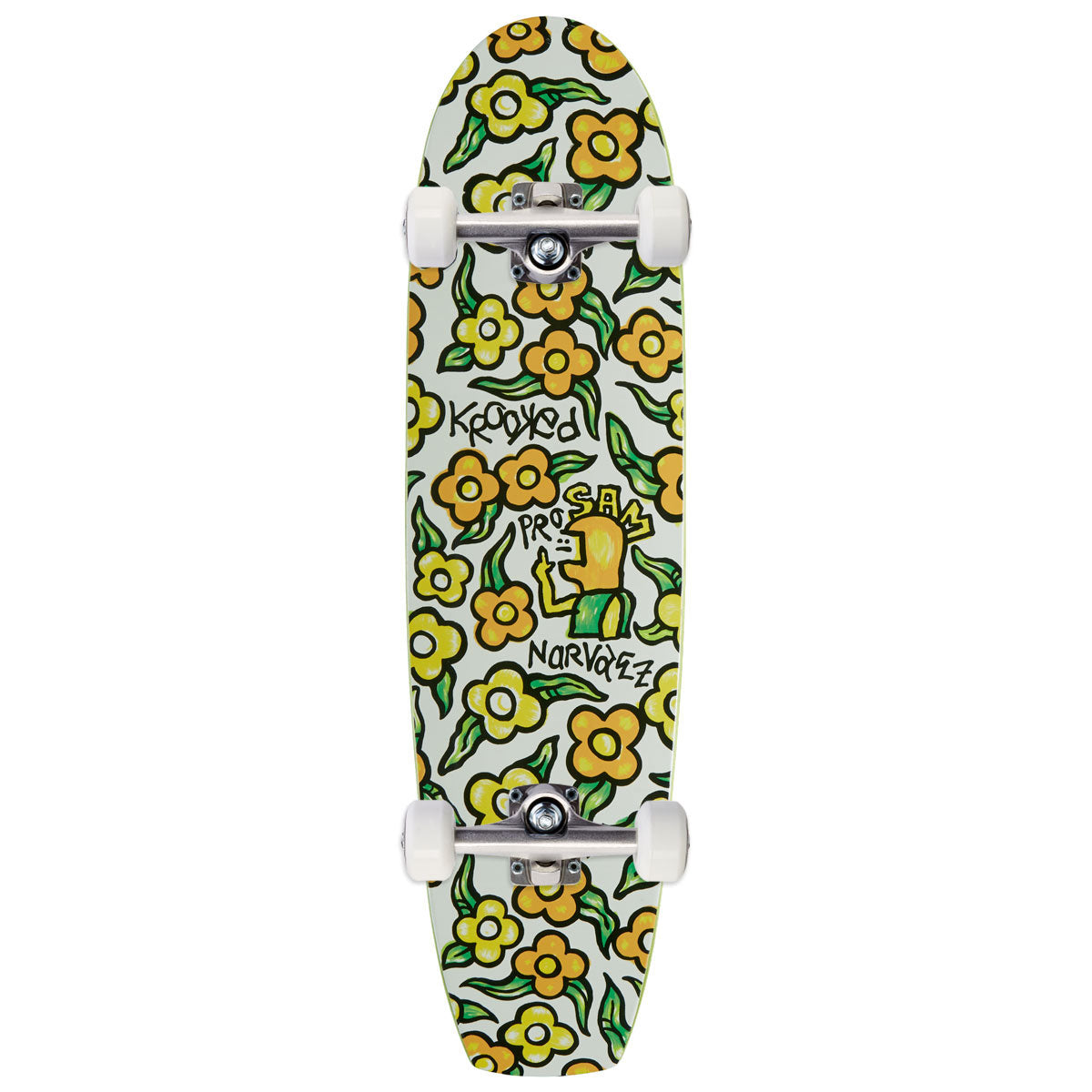 Krooked Sam Pro Flowers Zinger Skateboard Complete - 7.75
