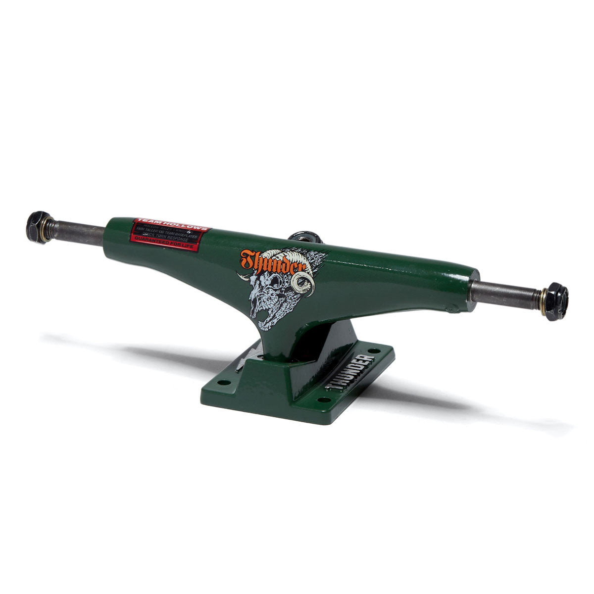 Thunder Screaming Shadowhorn Team Hollow Skateboard Trucks - Green - 151mm image 1