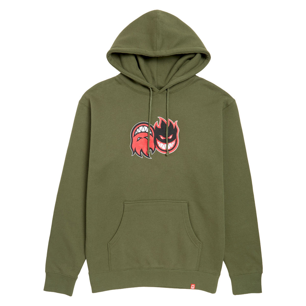 Spitfire Eternal Fill Hoodie - Army/Red/Black/White image 1