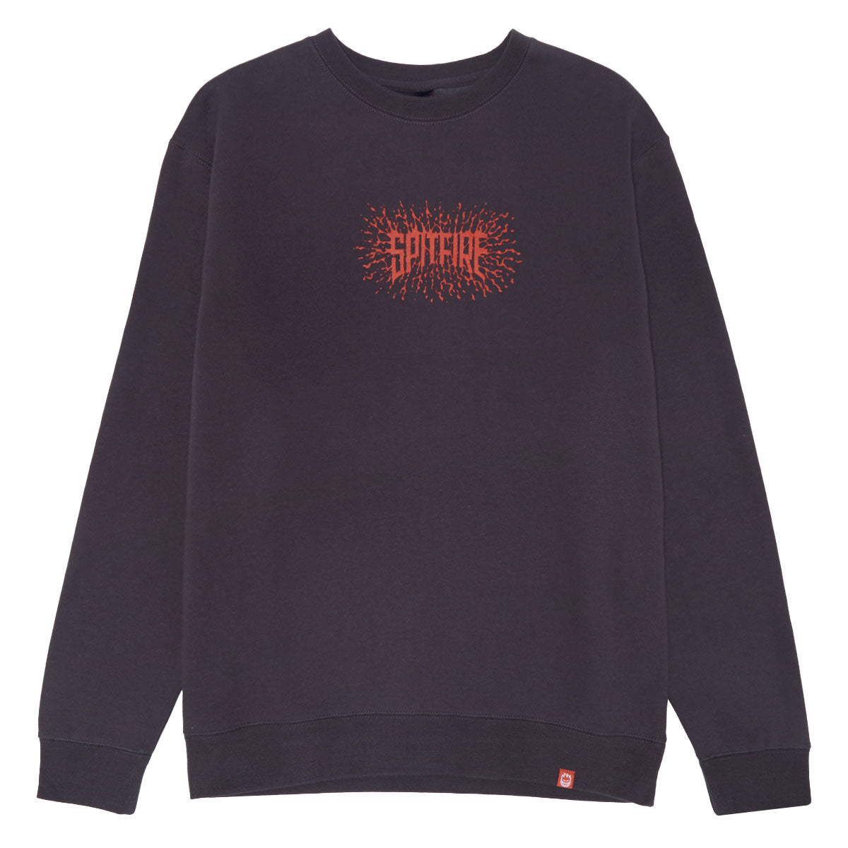 Spitfire Splat Sweatshirt - Asphalt/Red image 1