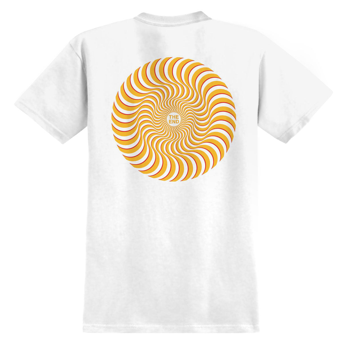 Spitfire Classic Swirl Overlay T-Shirt - White/Yellow/Red image 1