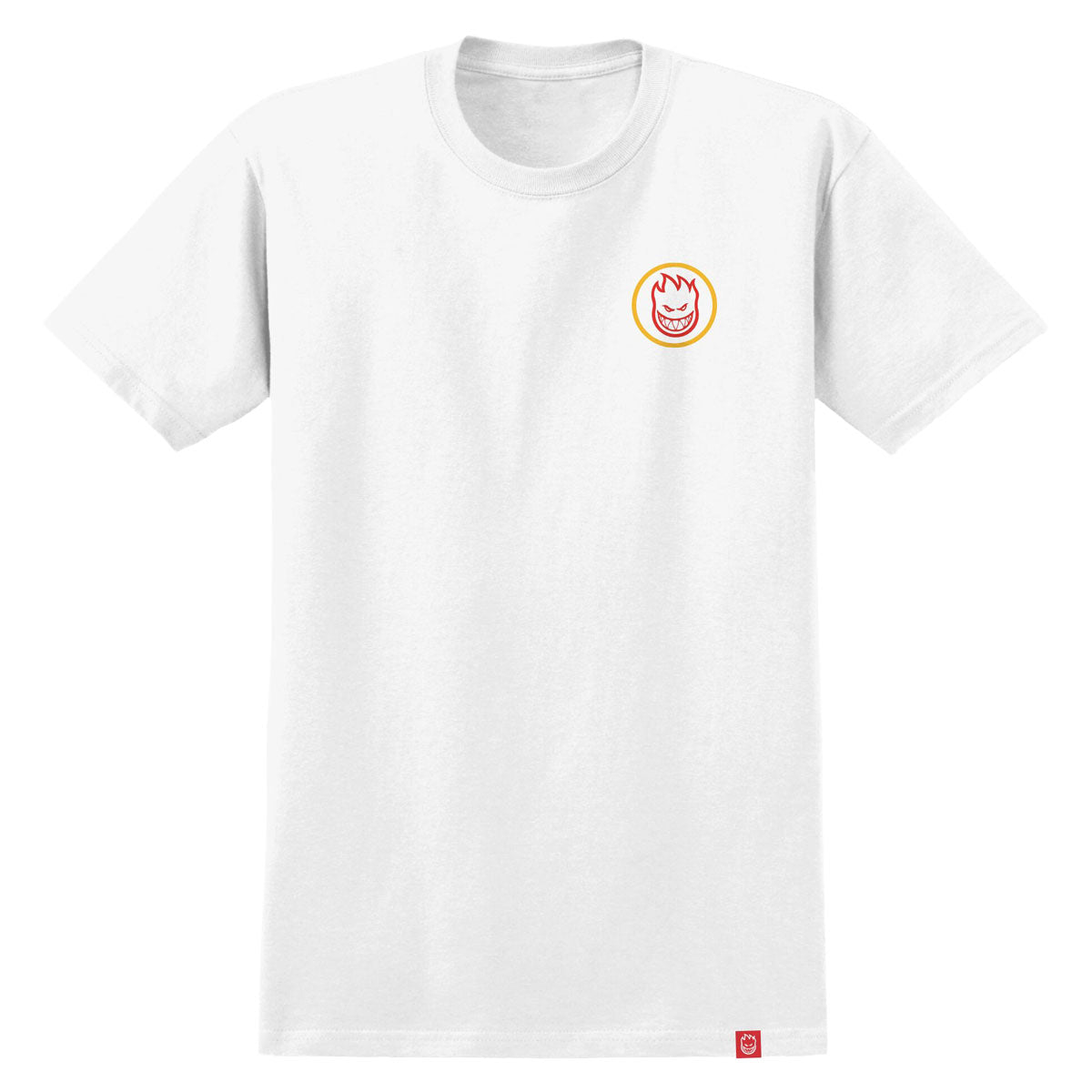 Spitfire Classic Swirl Overlay T-Shirt - White/Yellow/Red image 2