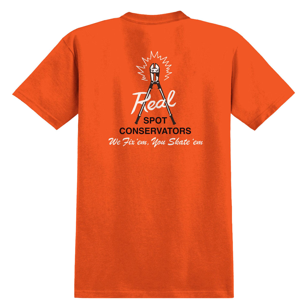 Real Spot Conservators T-Shirt - Orange/White/Black image 1