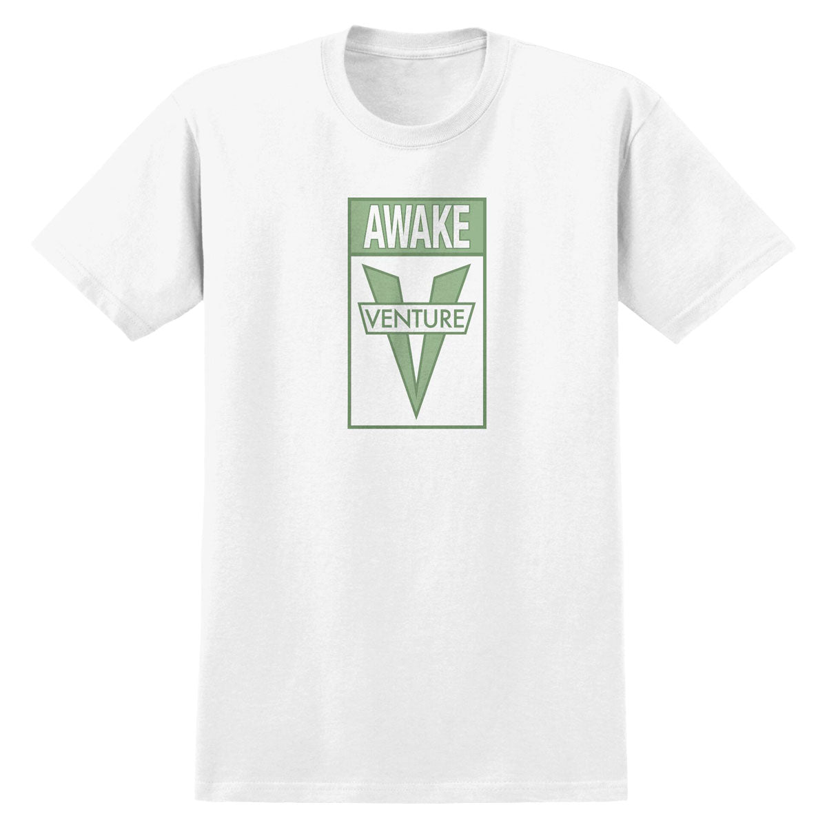 Venture Awake T-Shirt - White/Green image 1