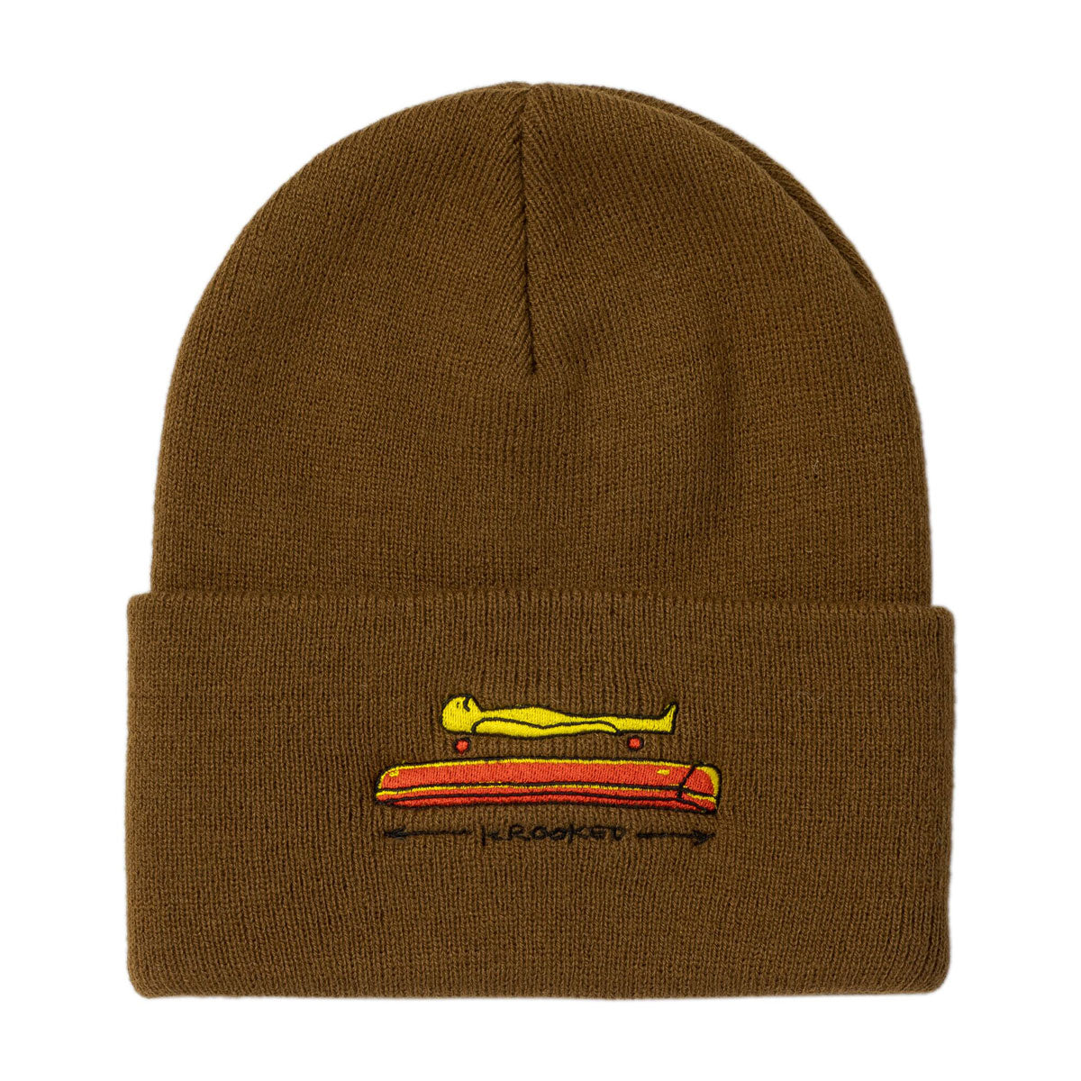 Krooked Koffin Beanie - Brown image 1
