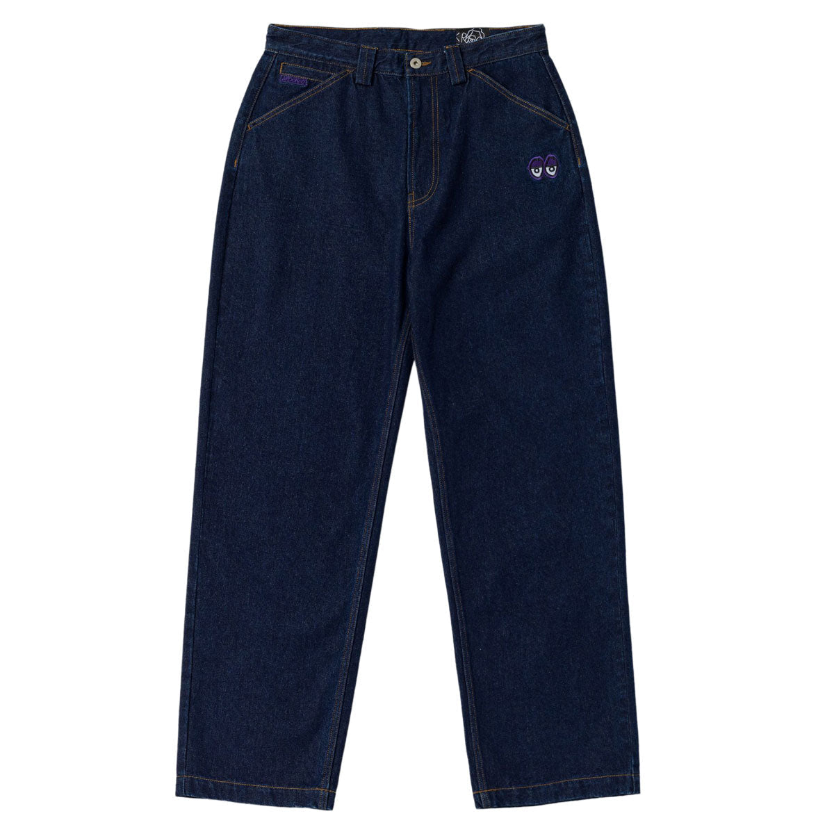 Krooked Eyes Denim Twill Jeans - Dark Rinse Denim image 1