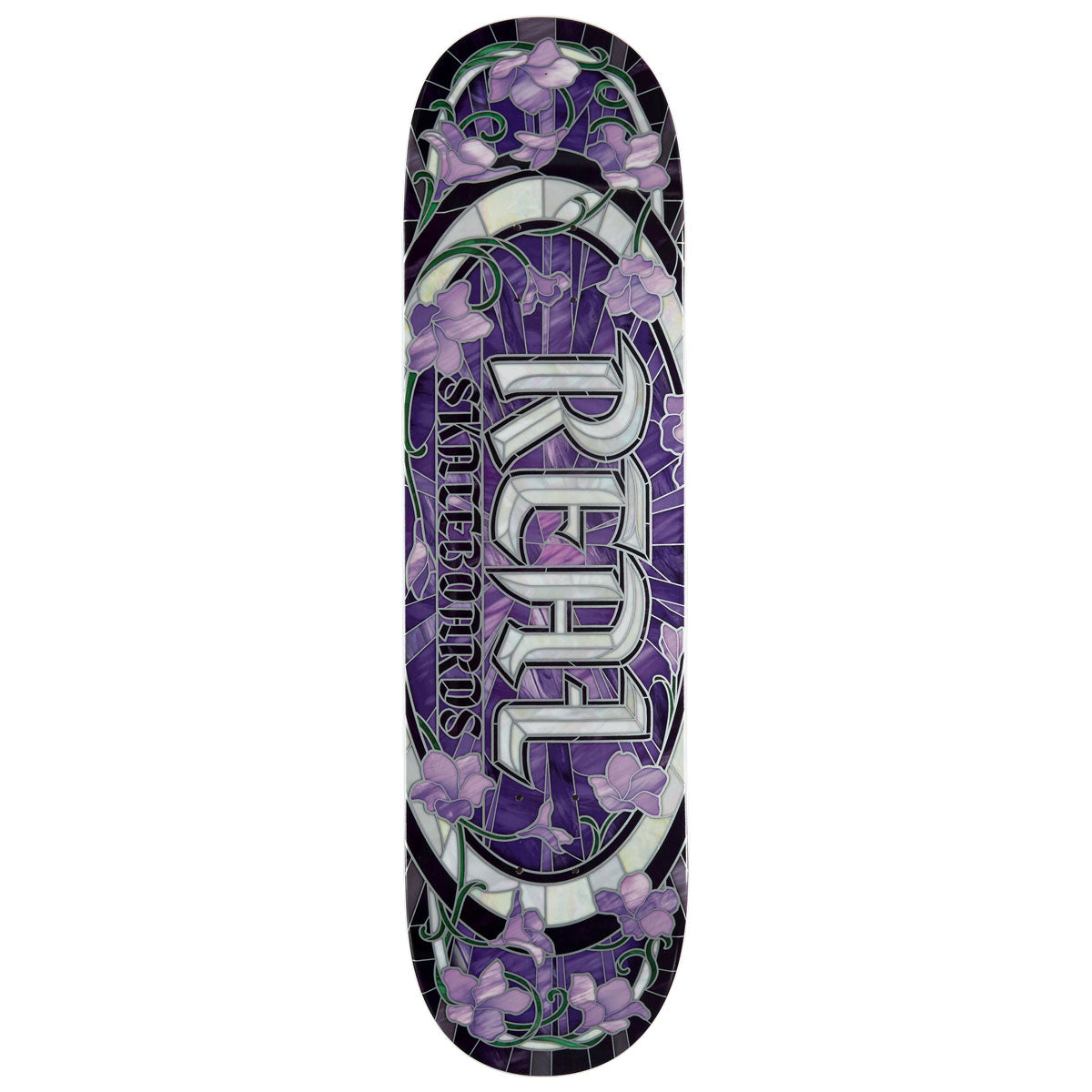 Real Cathedral Oval Purple Skateboard Deck - 8.25