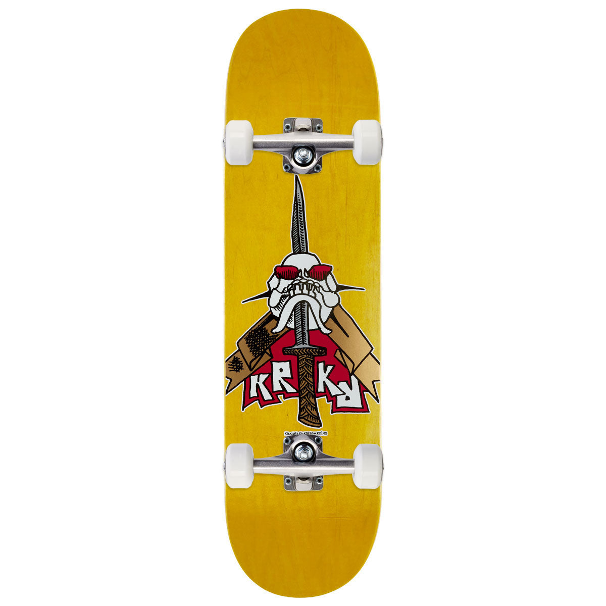 Krooked Skull Sword Skateboard Complete - 8.25