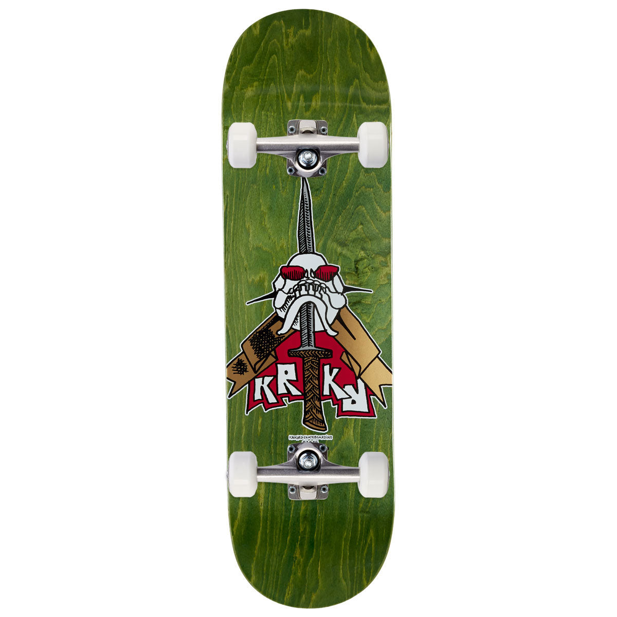 Krooked Skull Sword Skateboard Complete - 8.75