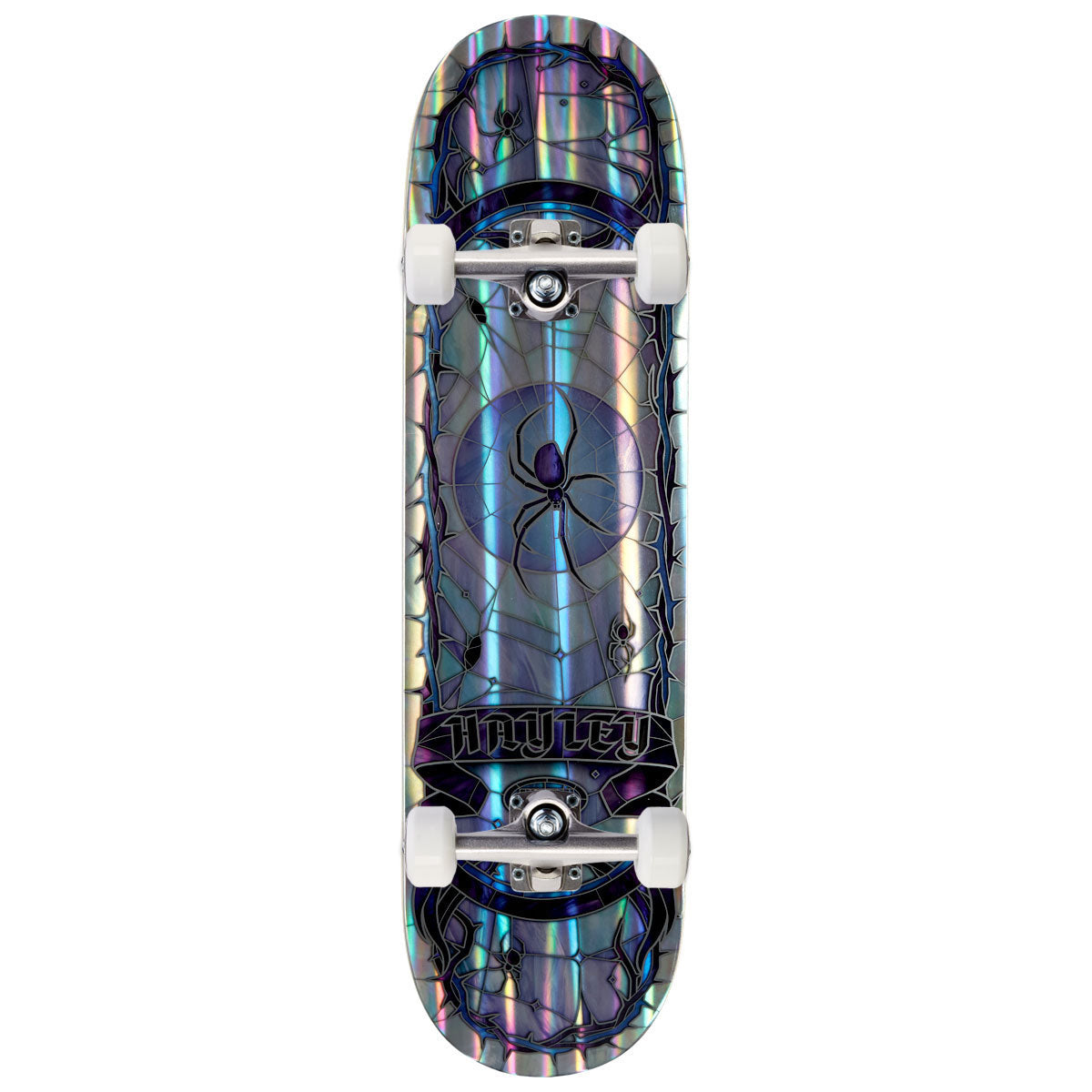 Real Hayley Rainbow Holo Cathedral True Fit Skateboard Complete - 8.06