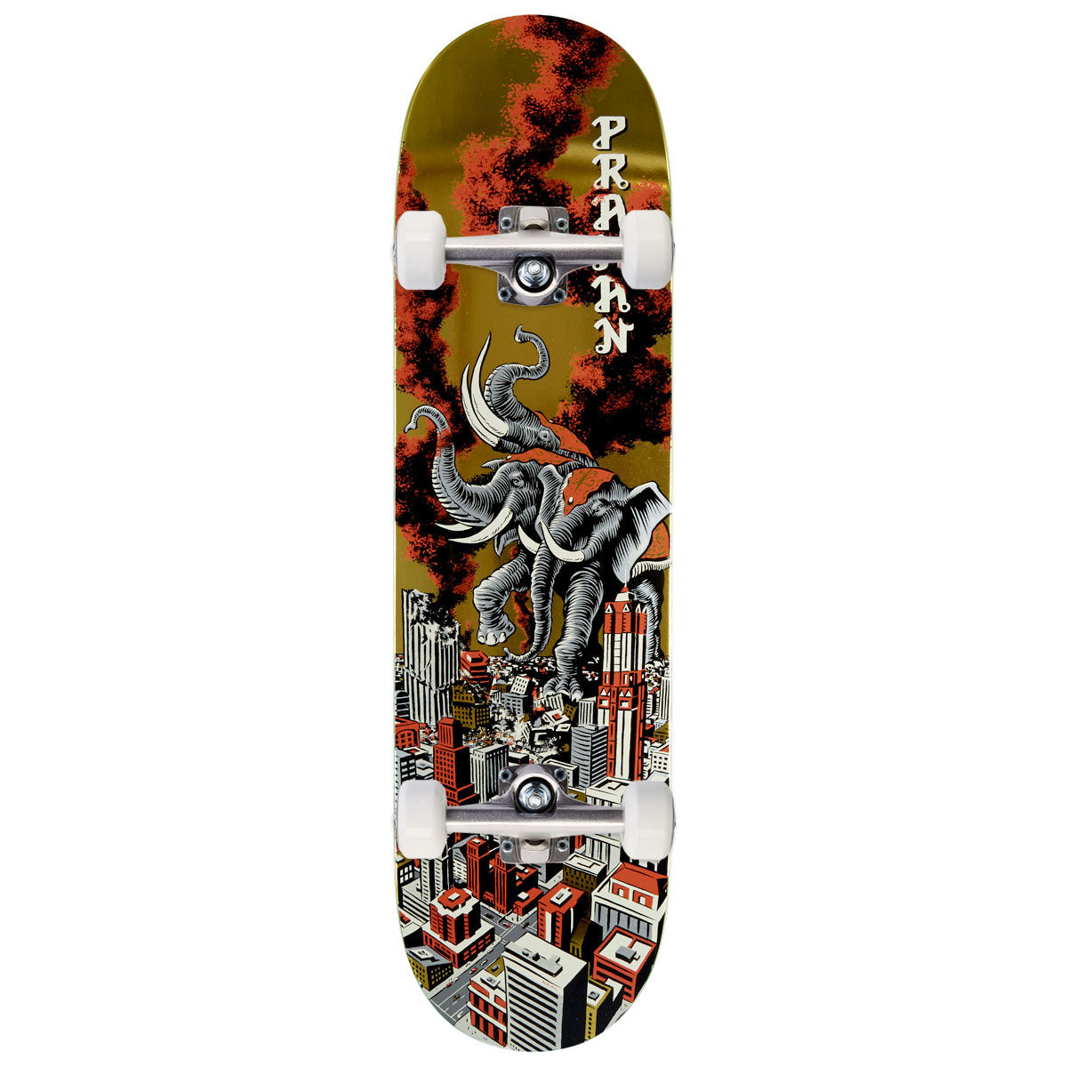 Real Praman Rampage Ltd Skateboard Complete - Gold - 8.38