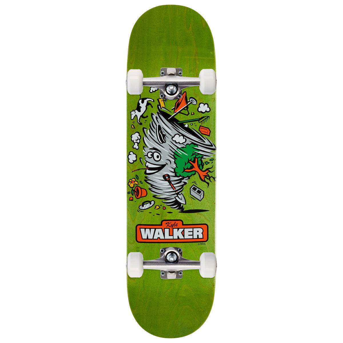 Real Kyle Mascot Easy Rider Skateboard Complete - Green - 8.25