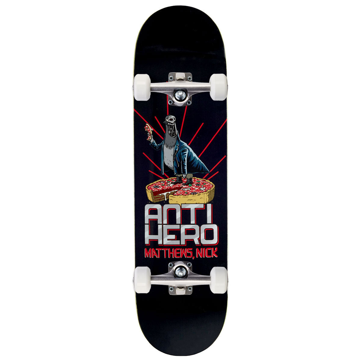Anti-Hero Matthews P2 Judgement Day Skateboard Complete - Black - 8.38