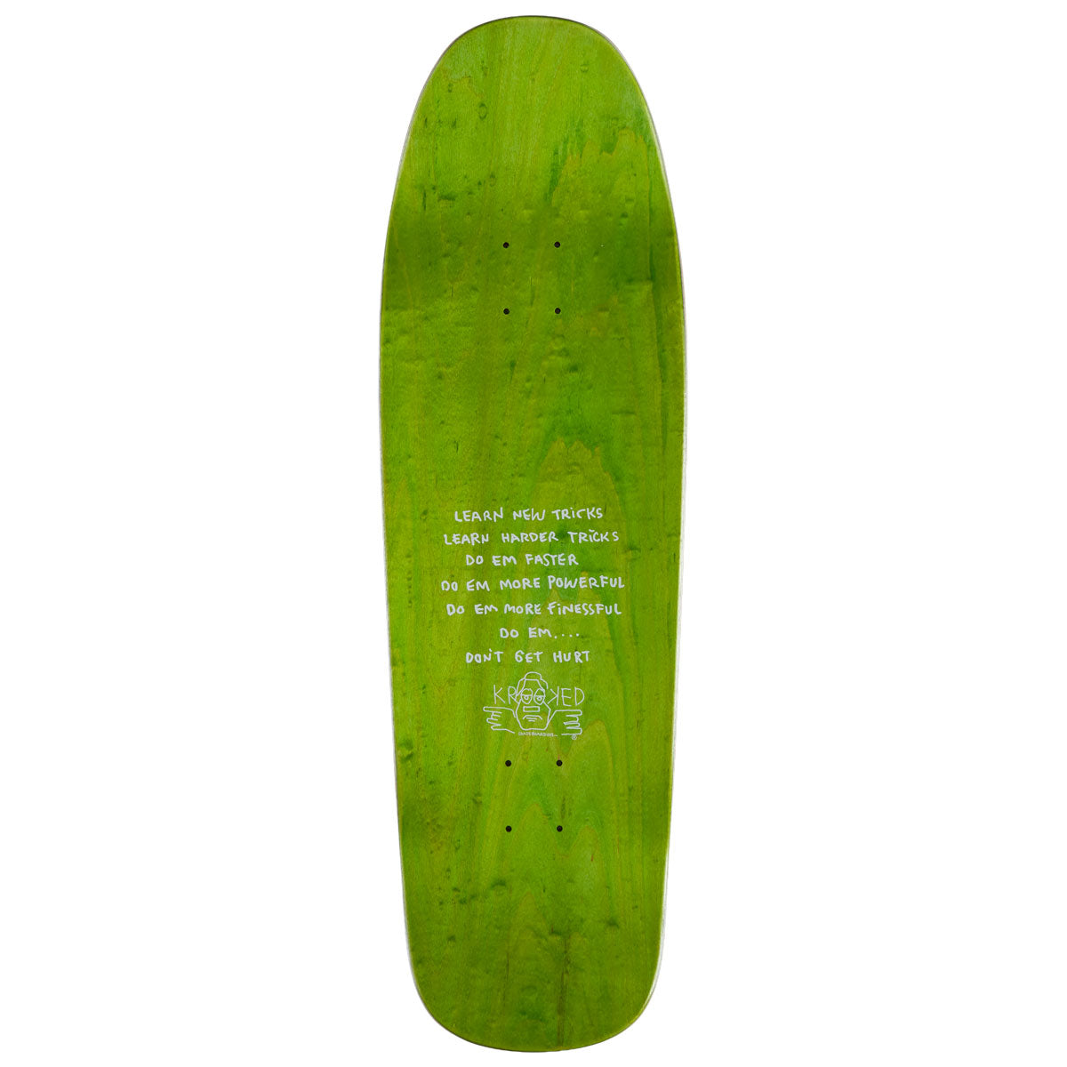 Krooked Sandoval Peace Sign Skateboard Deck - Blue - 9.81