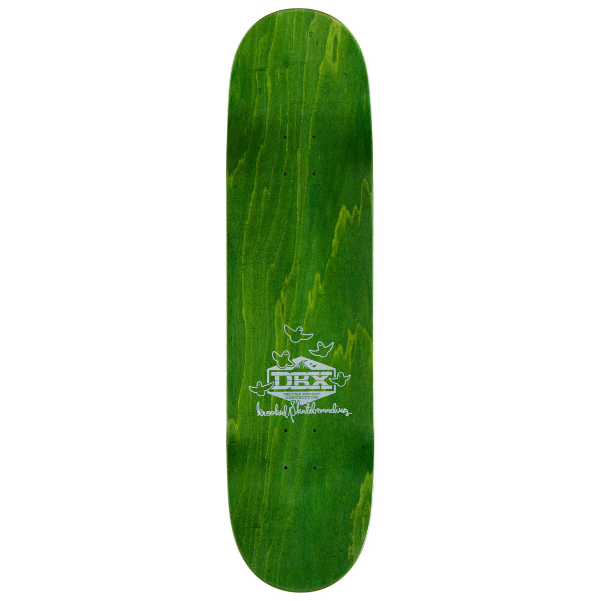 Krooked Worrest Struggual DBX Skateboard Deck - Green/Purple - 8.25