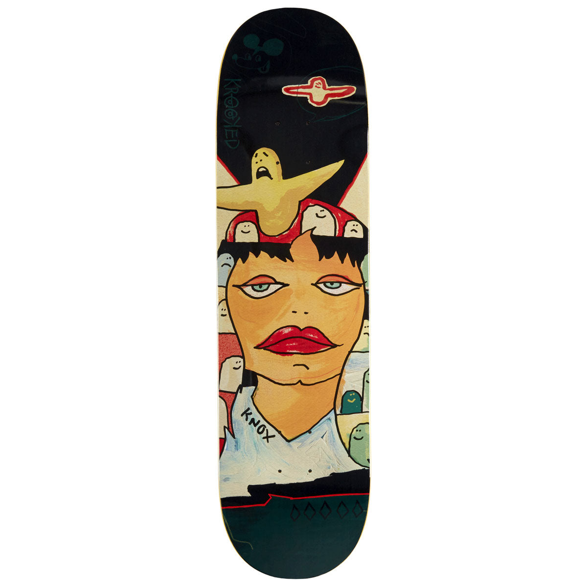 Krooked Knox Three Star Skateboard Deck - 8.25