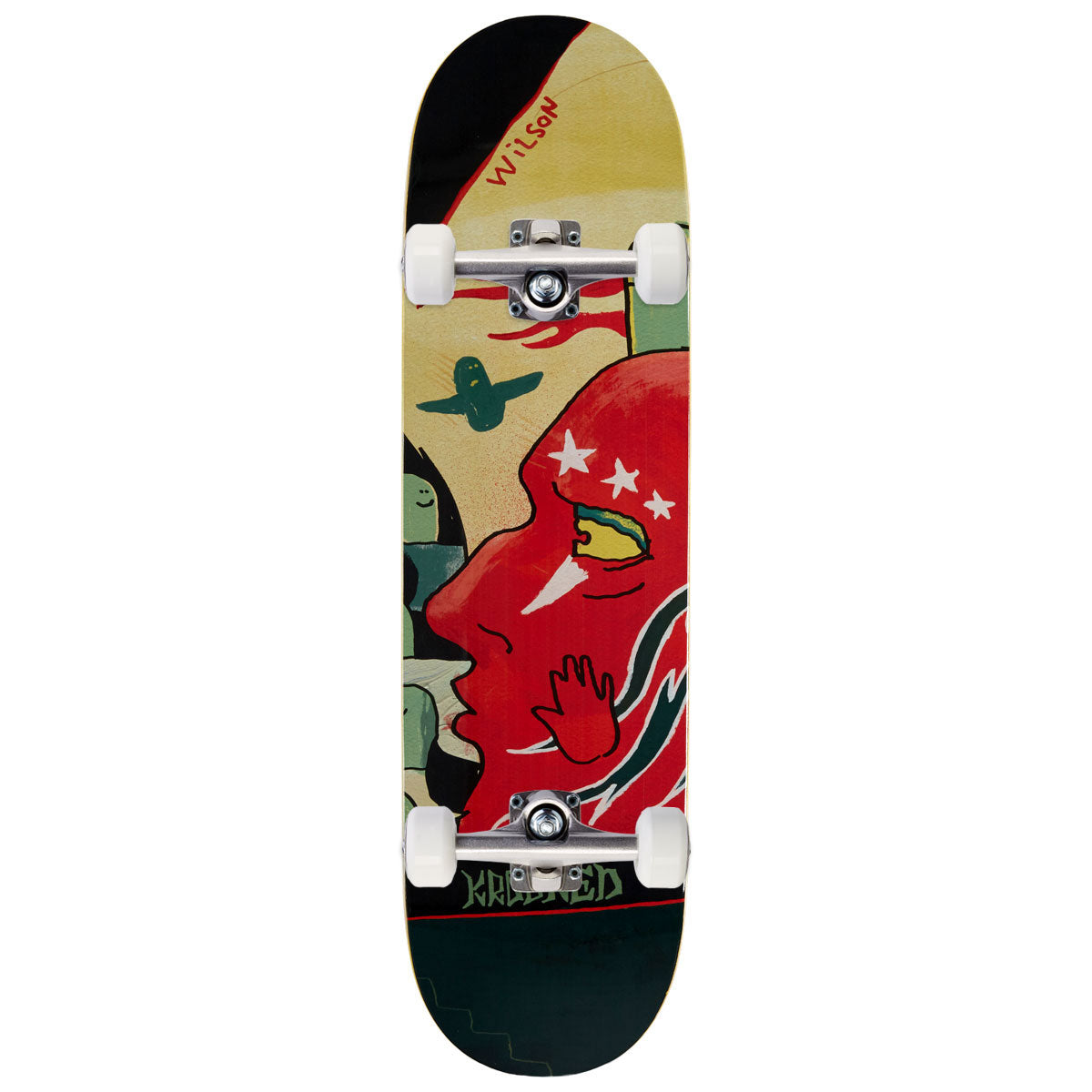 Krooked Wilson Three Star Skateboard Complete - 8.50