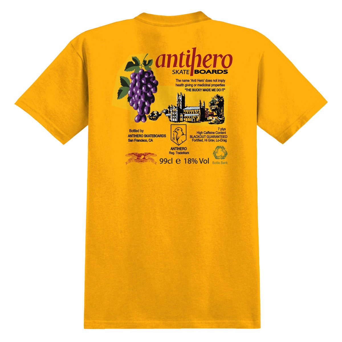 Anti-Hero The Bucky T-Shirt - Gold/Multi Color image 1