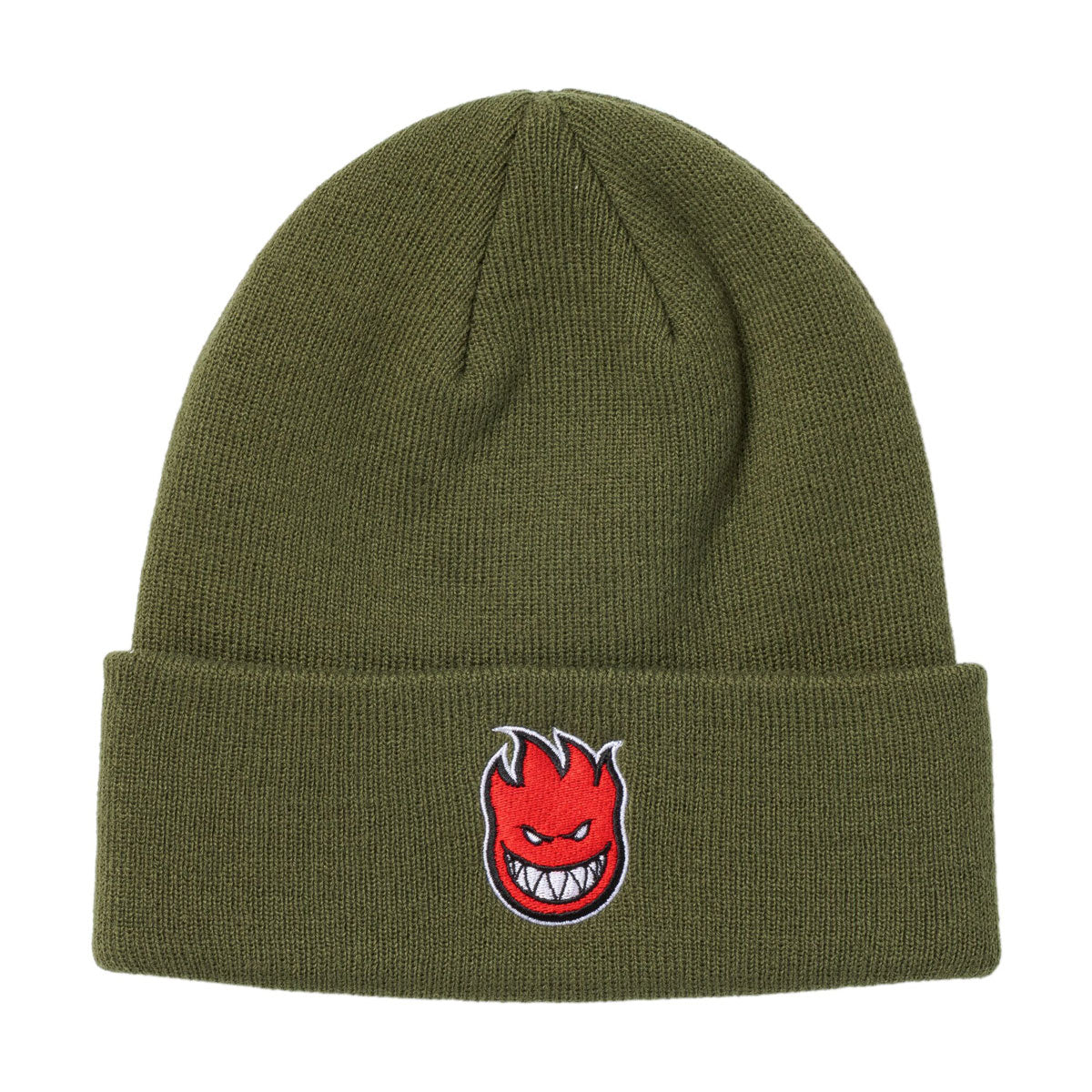 Spitfire Bighead Fill Beanie - Olive/Red image 1