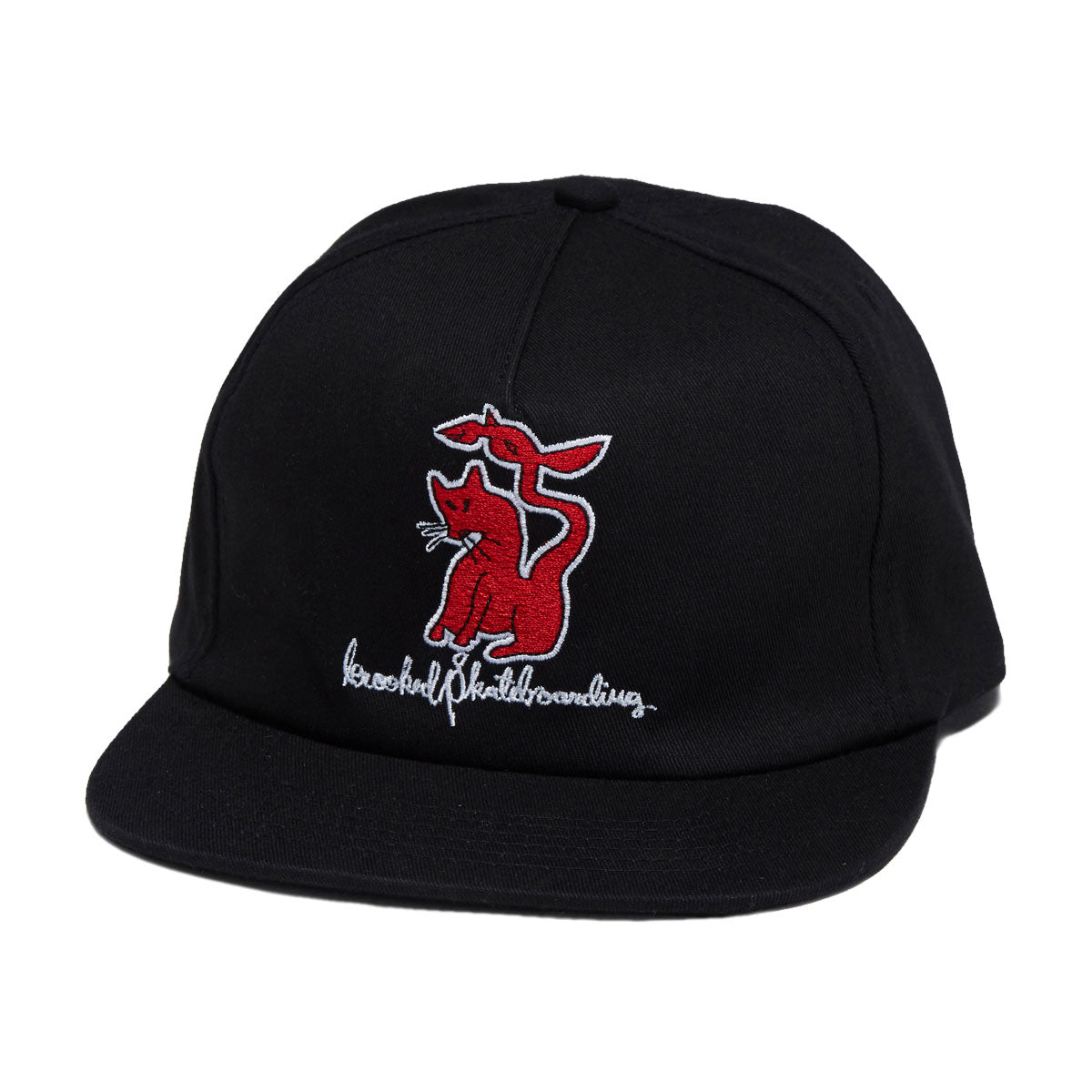 Krooked Kat Serpent Hat - Black/Red image 1