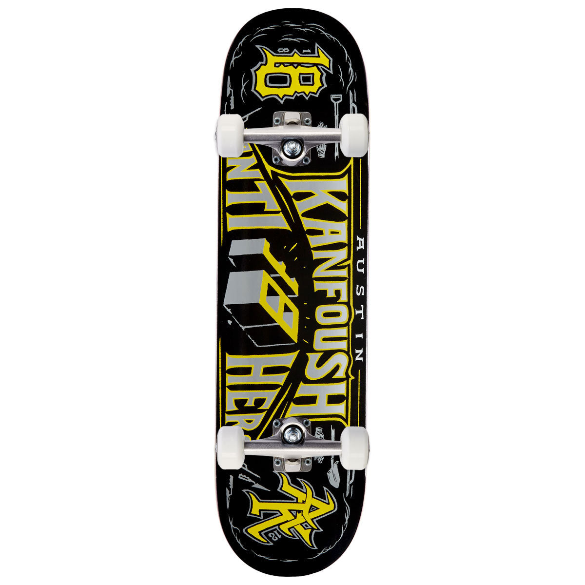 Anti-Hero Kanfoush Customs Skateboard Complete - Black - 8.25