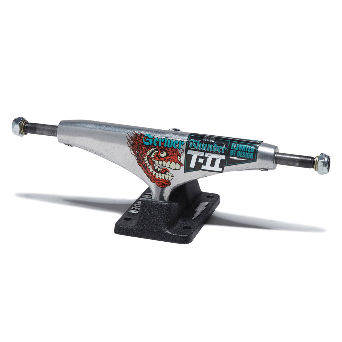 Thunder T-II Gerwer Screaming Grimple Pro Skateboard Trucks - Polished/Black - 149mm image 1