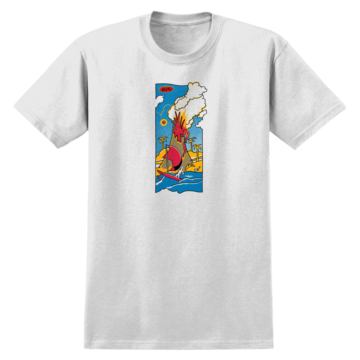 Real Volcano T-Shirt - White image 1