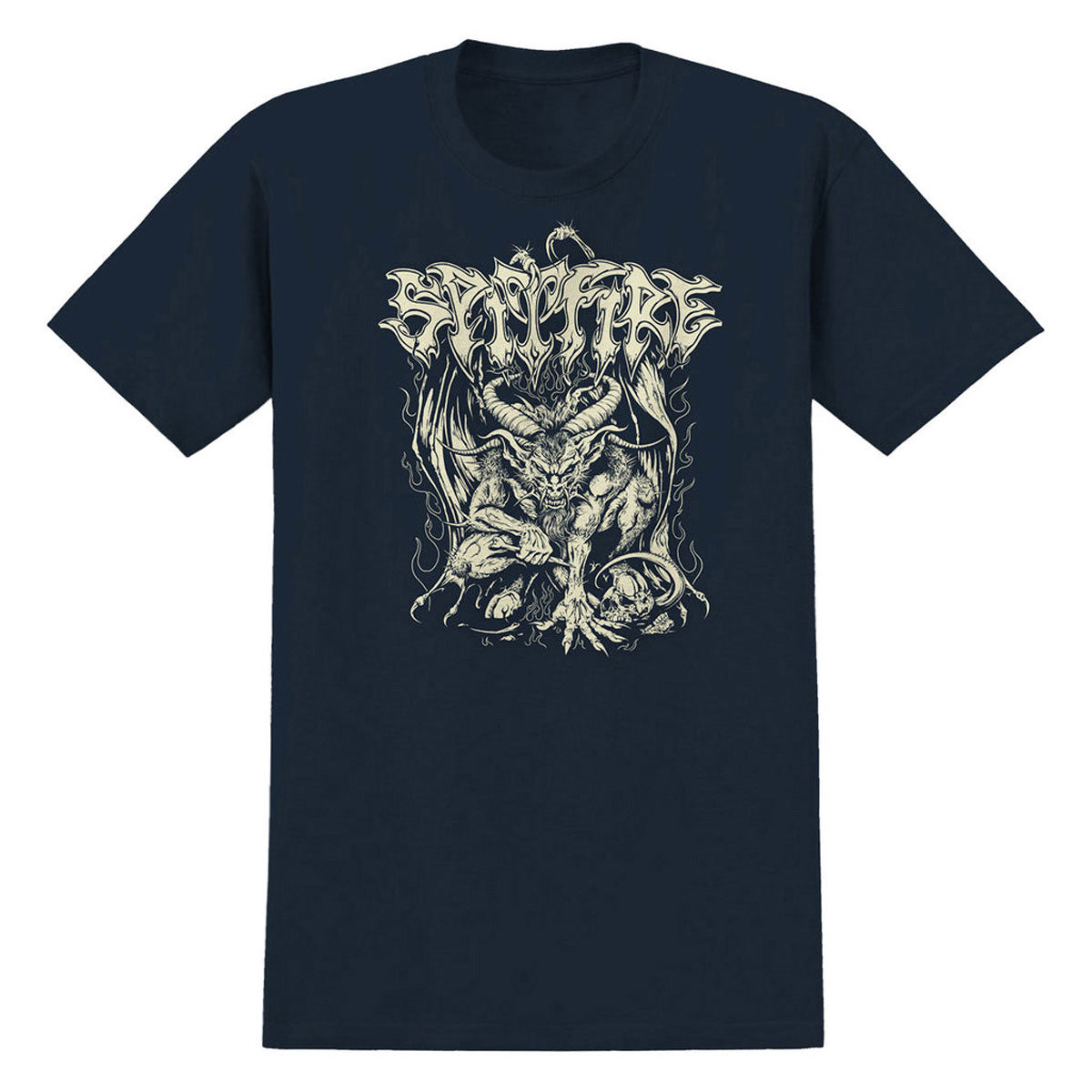 Spitfire Demon Redux T-Shirt - True Navy image 1
