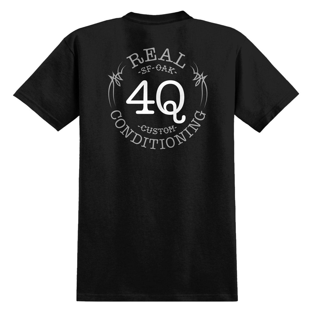 Real x 4Q T-Shirt - Black image 1