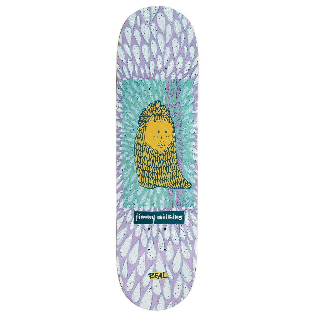 Real Wilkins Echoes Skateboard Deck - Purple - 8.50