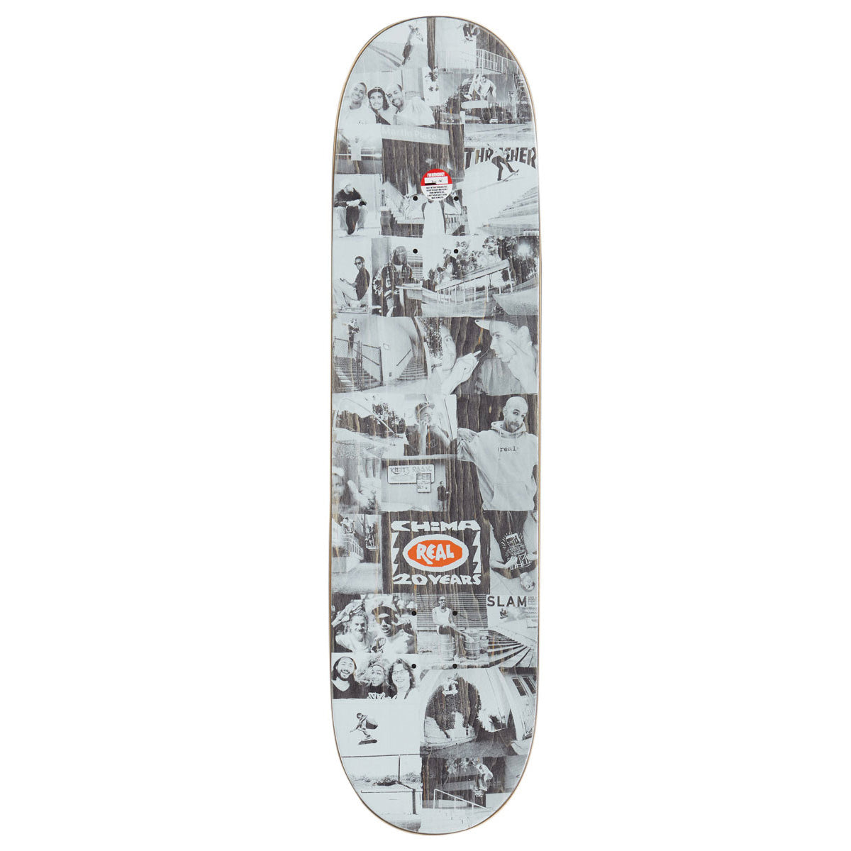 Real Chima 20 Years Skateboard Deck - White - 8.25