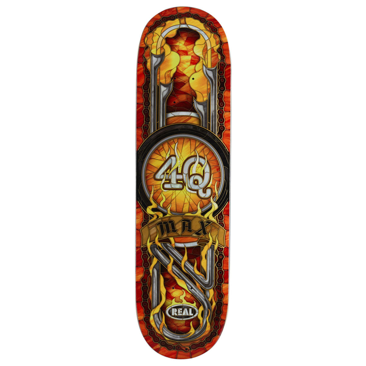 Real Max Schaff 4Q Cathedral Skateboard Deck - 8.50