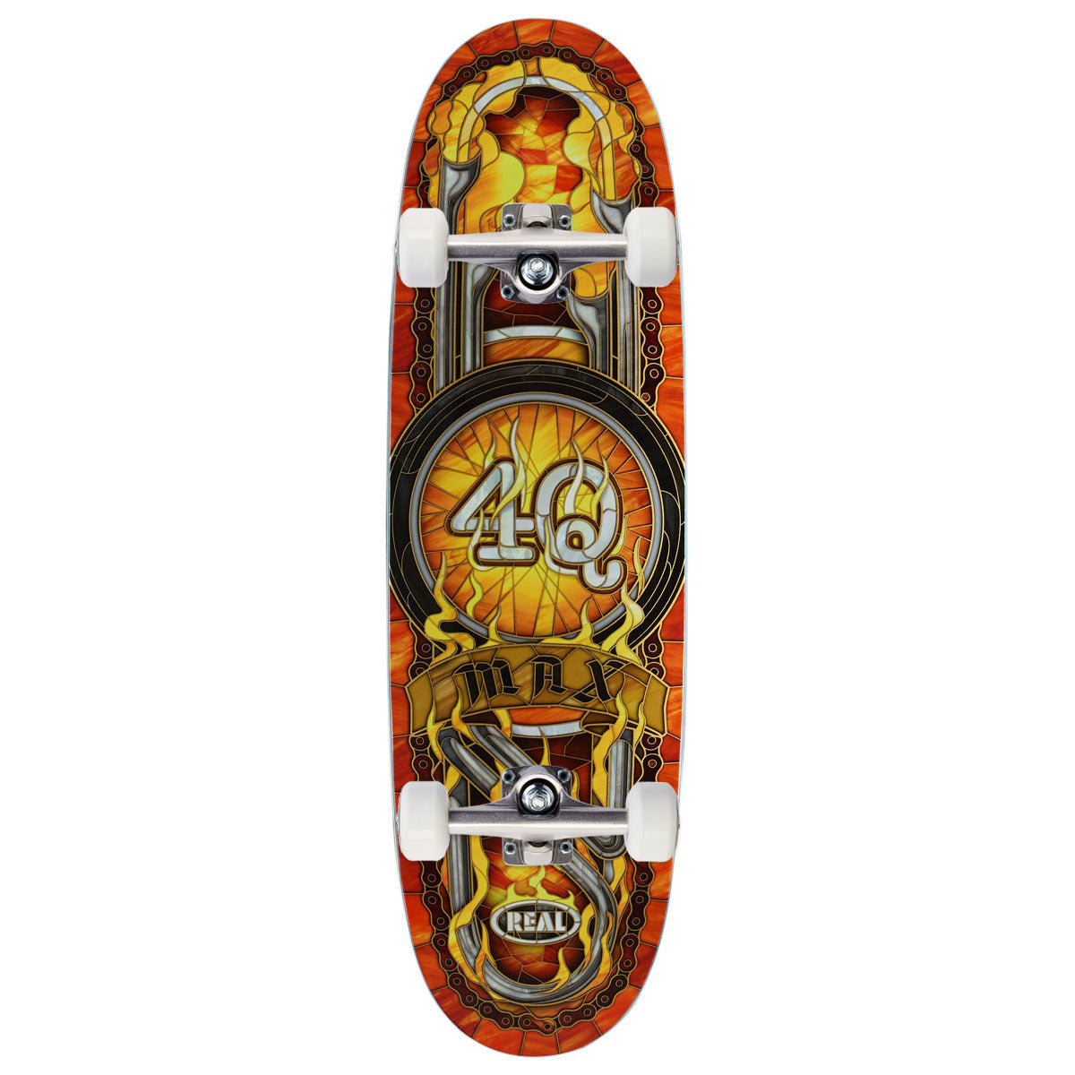 Real Max Schaff 4Q Cathedral Skateboard Complete - 9.10