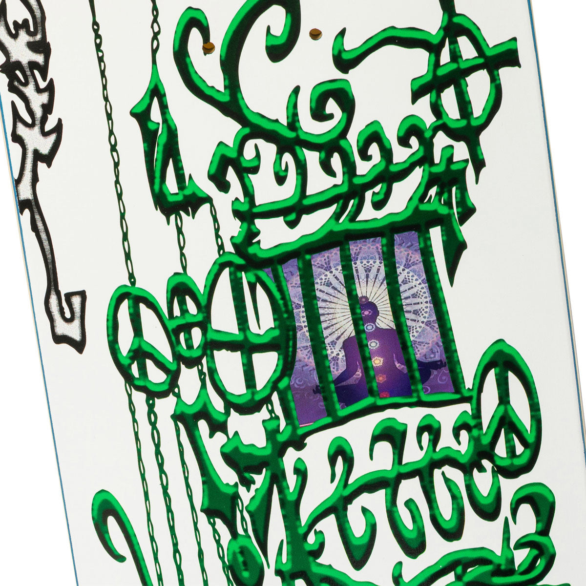 There Marie De Courey Magic Lies In The Healing Skateboard Deck - White - 8.25