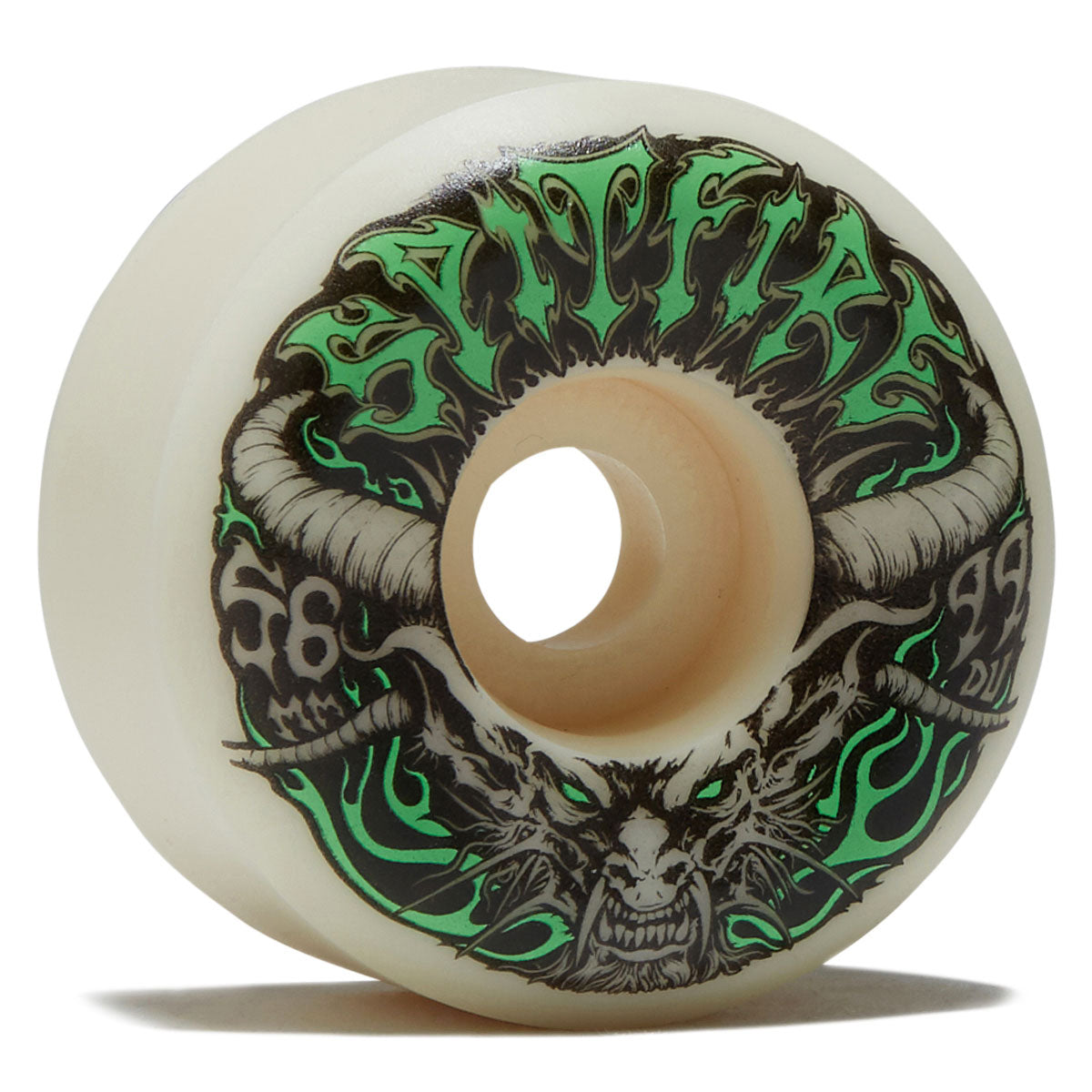 Spitfire Team Demon Redux F4 99 Conical Full Skateboard Wheels - Natural - 56mm image 1