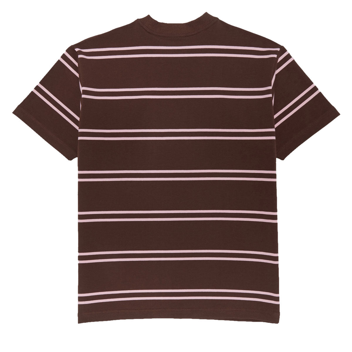 Krooked Eyes Emb Stripe T-Shirt - Brown/Pink/Black/White image 2