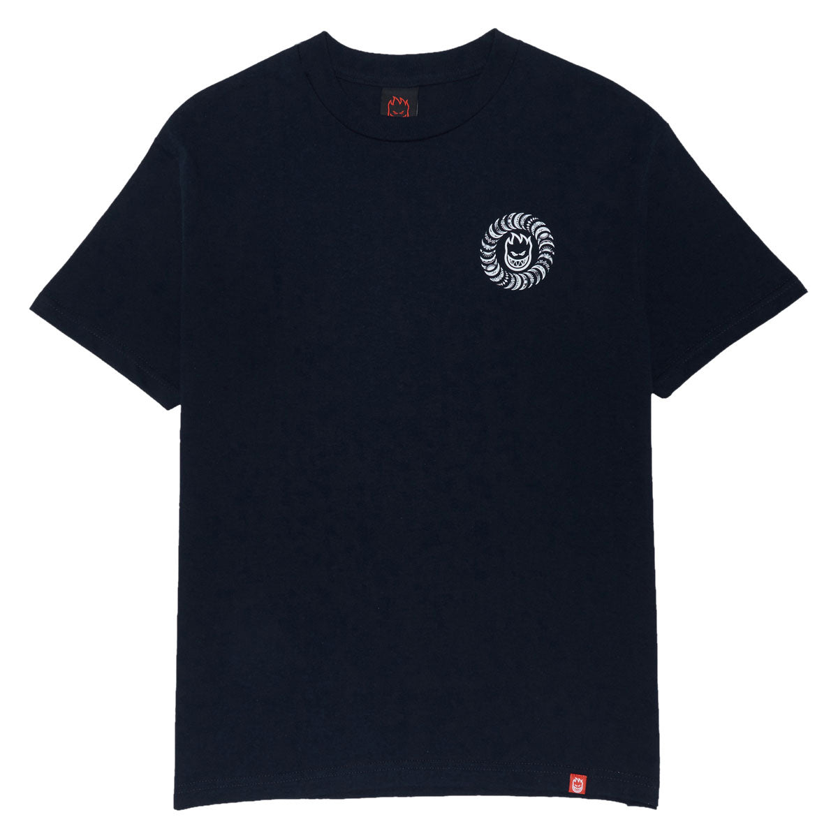Spitfire Classic Swirl Paisley T-Shirt - True Navy/White image 2