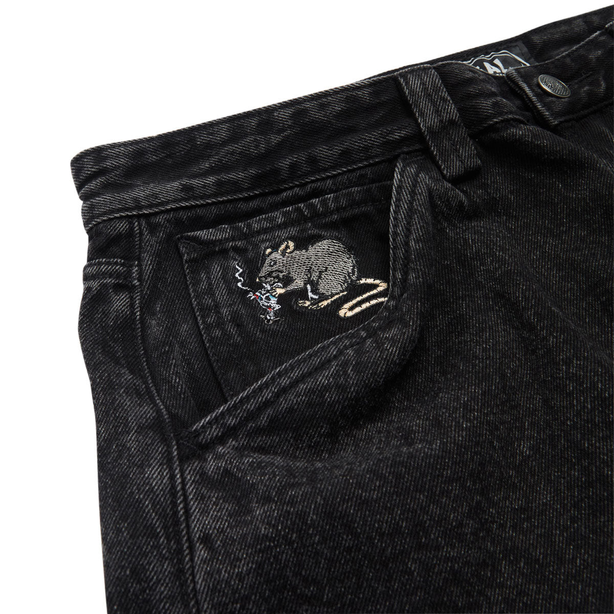 Real Street Cleaner Denim Shorts - Black Stone/Acid Wash image 4