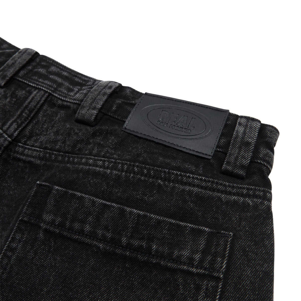 Real Street Cleaner Denim Shorts - Black Stone/Acid Wash image 5