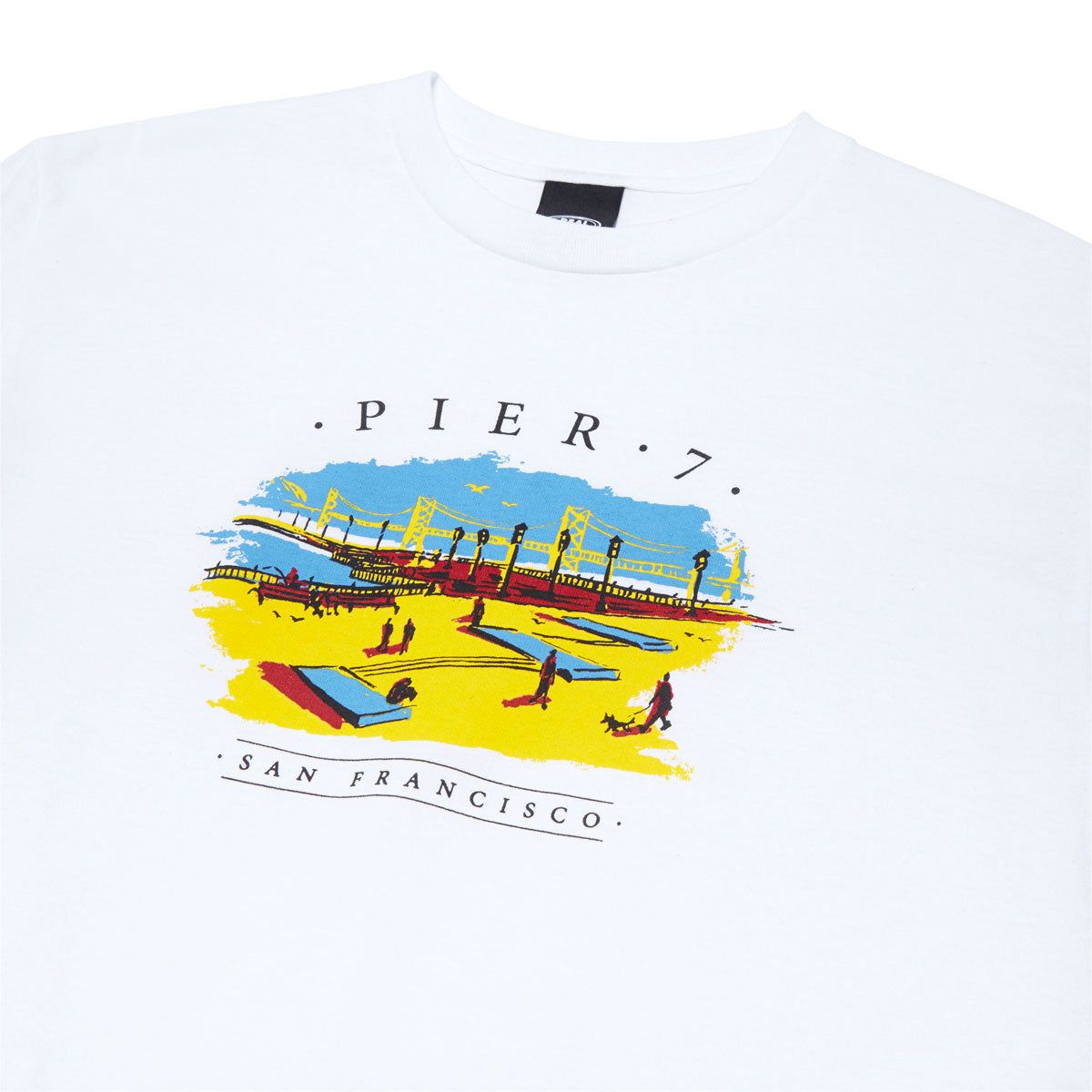 Real Pier 7 T-Shirt - White/Multi Color image 2