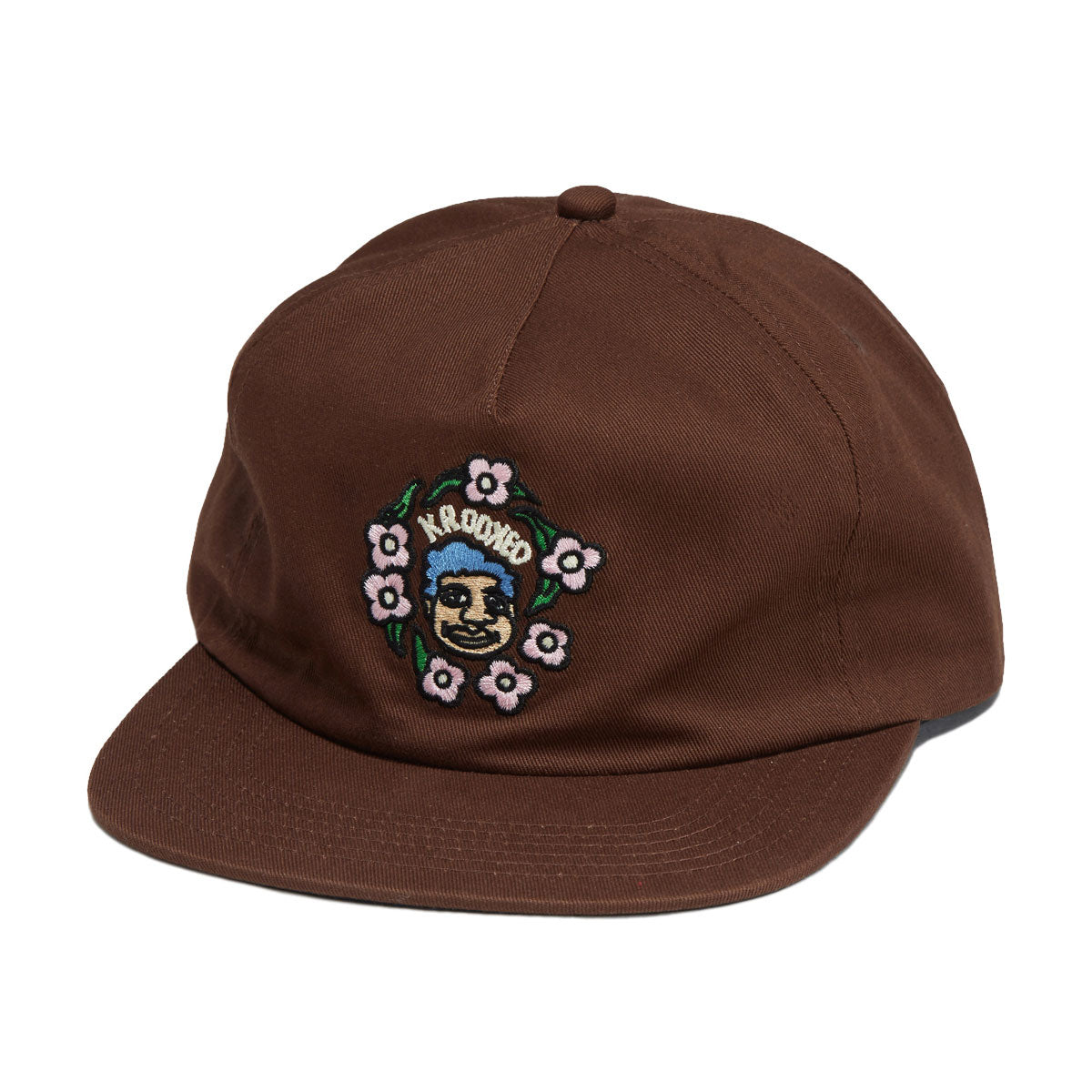 Krooked Sweatpants Redux Snapback Hat - Brown image 1