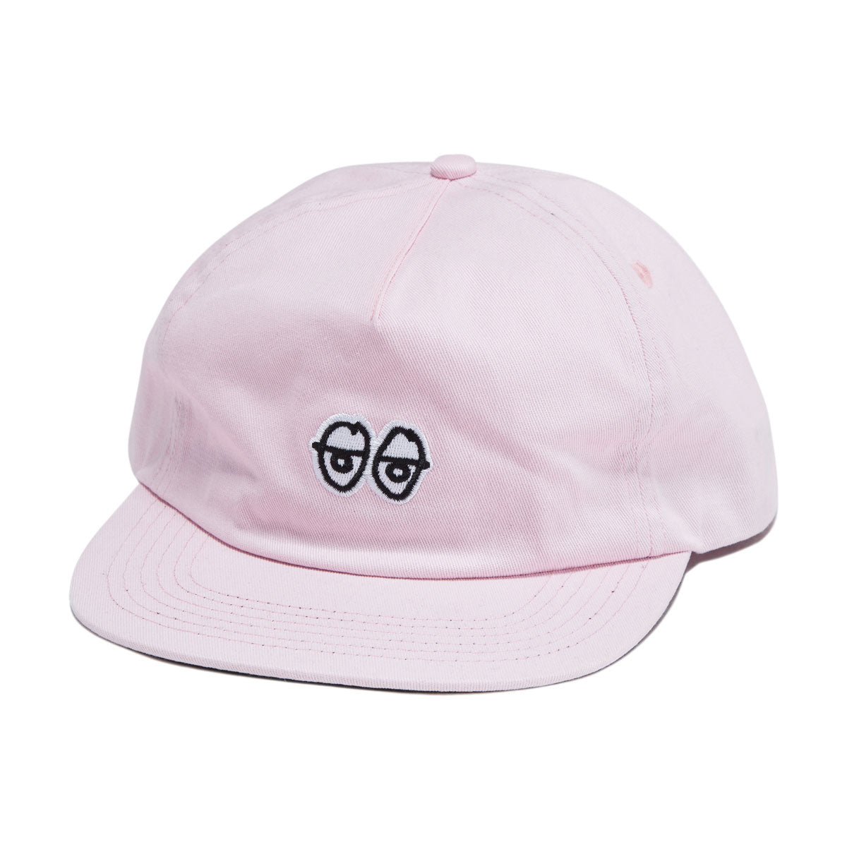 Krooked Eyes Snapback Hat - Pink image 1